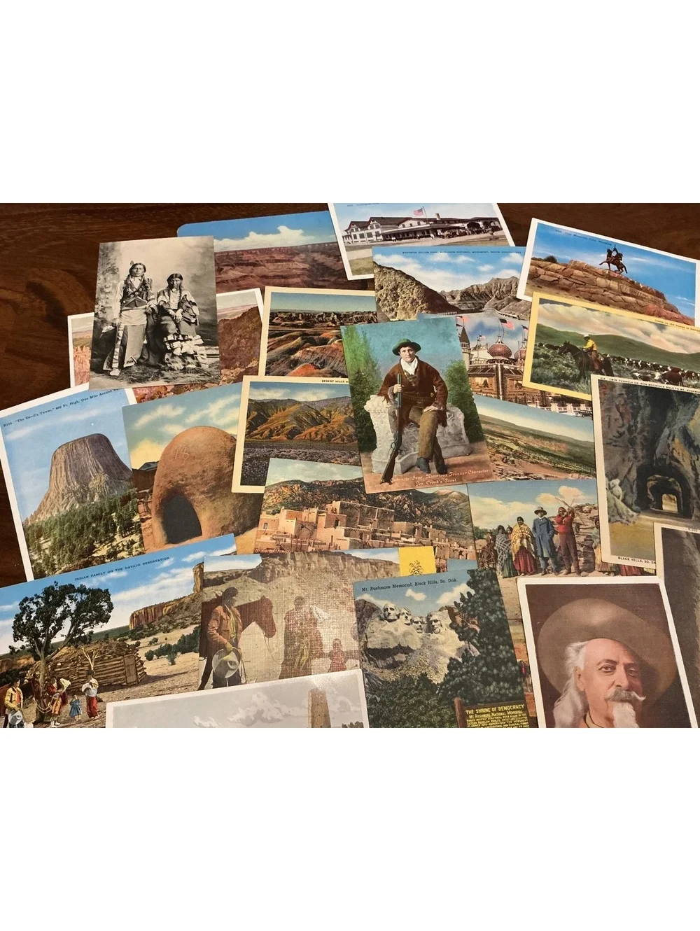Vintage Postcard Lot Southwest US Native Americans Buffalo Bill
